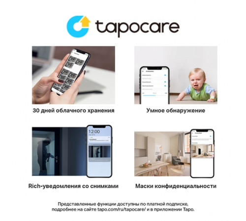 TP-Link TAPO C200 Умная домашняя поворотная Wi‑Fi IP камера