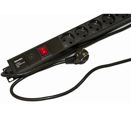 Hyperline SHE-12SH-4IEC-SF-2.5EU Блок розеток