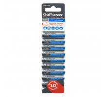 GoPower LR6 AA BL10 Alkaline 1.5V 00-00019863 Батарейка AA