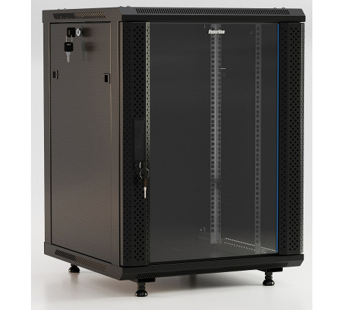 Hyperline TWB-FC-2266-GP-RAL9004 Шкаф настенный
