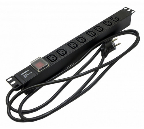 Hyperline SHE19-8IEC-S-2.5EU Блок розеток