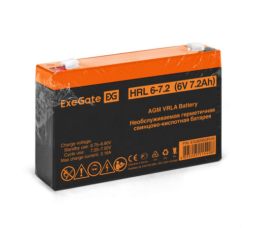 Exegate HRL 6-7.2 EX282952RUS Аккумуляторная батарея