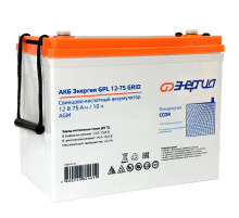 Энергия GPL 12- 75 Grid Е0201-0125 АКБ