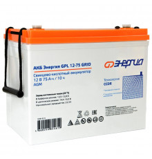 Энергия GPL 12- 75 Grid Е0201-0125 АКБ