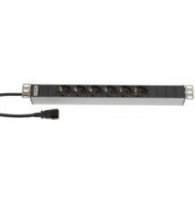 Hyperline SHT19-6SH-2.5IEC Блок розеток