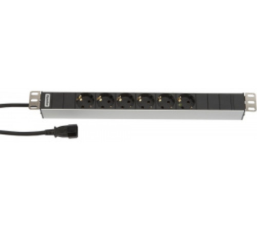 Hyperline SHT19-6SH-2.5IEC Блок розеток