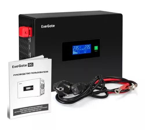 ExeGate IdealSine SR-600.LCD.2SH EX295992RUS ИБП