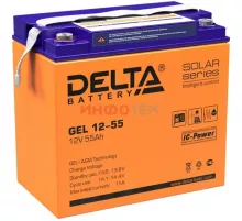 Delta GEL 12-55 (12V/55Ач) Свинцово- кислотный аккумулятор