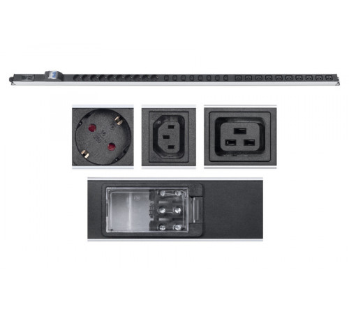 Cabeus PDU-32-10S-10C19-8C13-B-T Блок розеток для 19