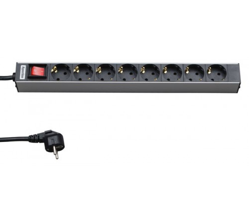 Hyperline SHT19-8SH-S-2.5EU Блок розеток