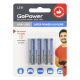 GoPower LR03 AAA BL4 Alkaline 1.5V 00-00015602 Батарейка AAA