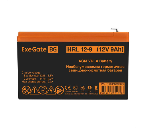Exegate HRL 12-9 EX285659RUS Аккумуляторная батарея