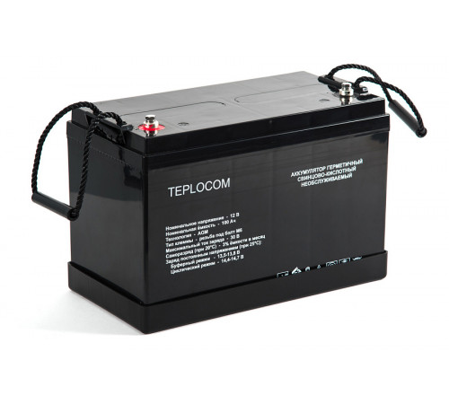 Бастион TEPLOCOM 100АЧ Аккумулятор герметичный свинцово-кислотный