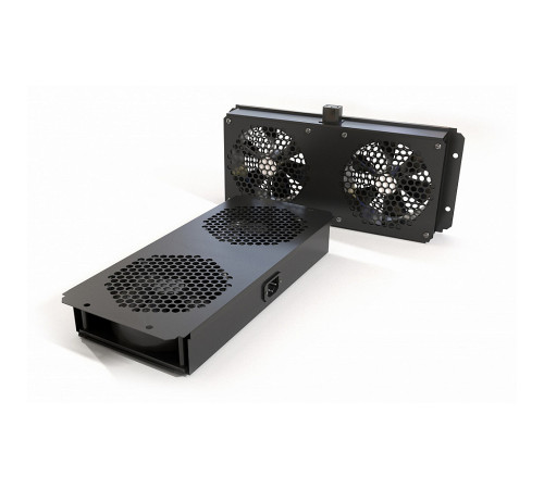 Hyperline TFAB-T2FR-RAL9004 Вентиляторный модуль