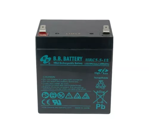 B.B. Battery HRC 5.5-12 (12В 5.5Ач) F2 HRC 5.5-12 BB АКБ