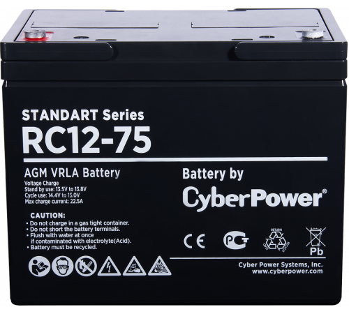 CyberPower RС 12-75 Аккумуляторная батарея  RC 12-75