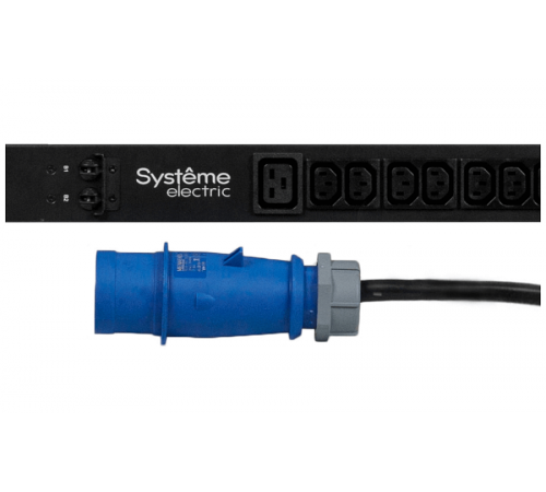 БРП Uniprom, с мониторингом, 0U, 400В, 3Ф, 16A, 36xC13 12xC19, 3м кабель, IEC309 UP8881