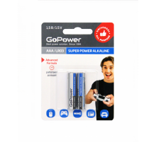 GoPower LR03 AAA BL2 Alkaline 1.5V 00-00019862 Батарейка AAA