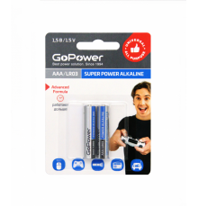 GoPower LR03 AAA BL2 Alkaline 1.5V 00-00019862 Батарейка AAA