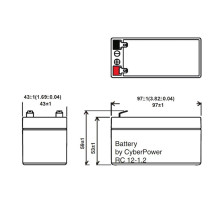CyberPower RC12-1.2 Аккумуляторная батарея