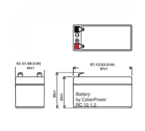 CyberPower RC12-1.2 Аккумуляторная батарея