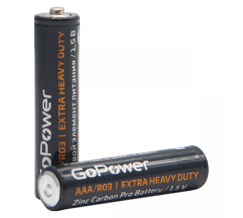 GoPower R03 AAA Shrink 4 Heavy Duty 1.5V 00-00015593 Батарейка AAA
