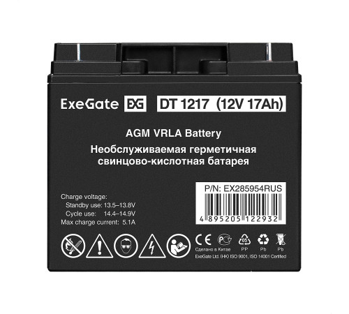 Exegate DT 1217 EX285954RUS Аккумуляторная батарея