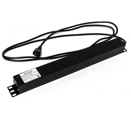 Hyperline SHE19-6SH-2.5IEC Блок розеток