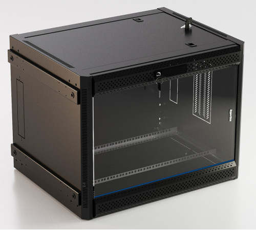 Hyperline TWB-FC-2266-GP-RAL9004 Шкаф настенный