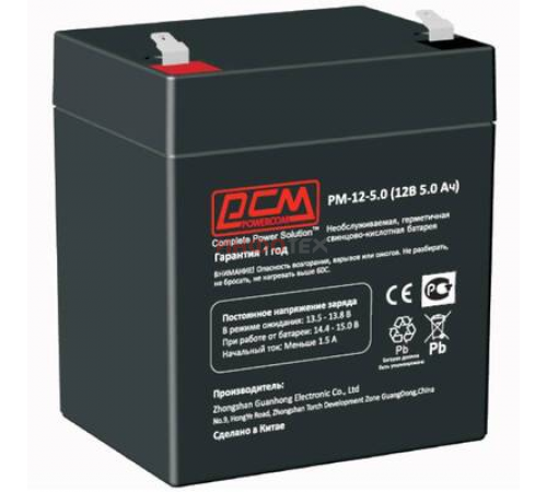POWERCOM PM-12-5.0 Батарея свинцово-кислотная типа AGM
