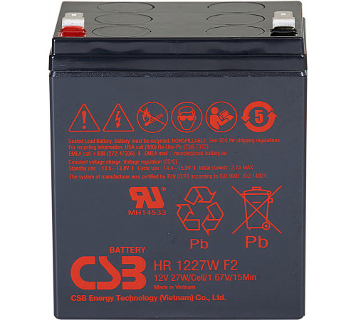 CSB HR1227W F2 Аккумуляторная батарея