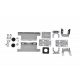 ЦМО R-2MC3-32-8X2S-A-1420-K Верт блок розеток