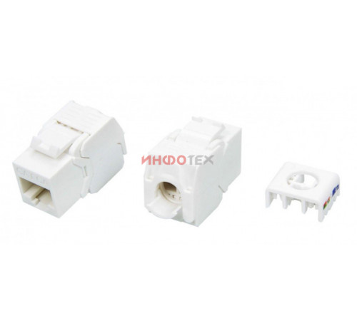 Hyperline KJ8-8P8C-C6A-180-TLS-WH Вставка