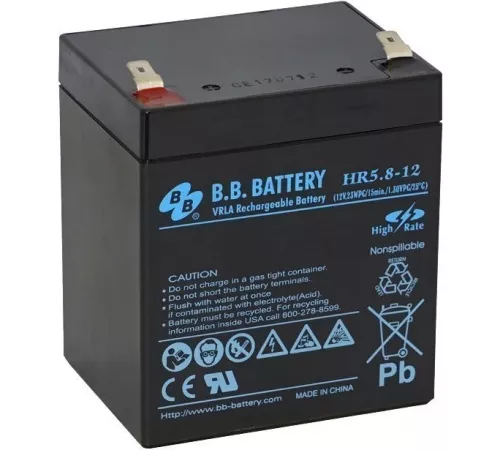 B.B. Battery HR 5.8-12 BB Аккумуляторная батарея