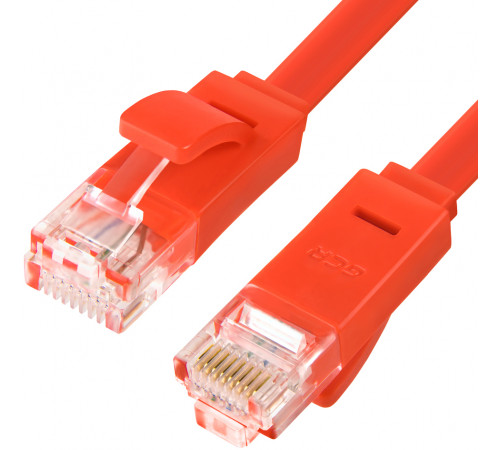Greenconnect RJ45(m) - RJ45(m) Cat. 6 U/UTP PVC 2м красный