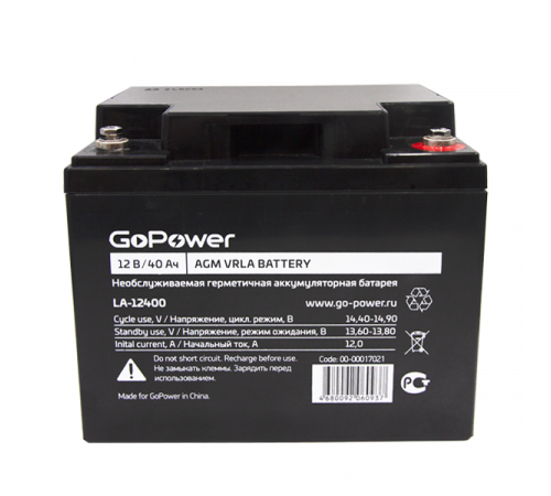 GoPower LA-12400 (12V / 40Ah)