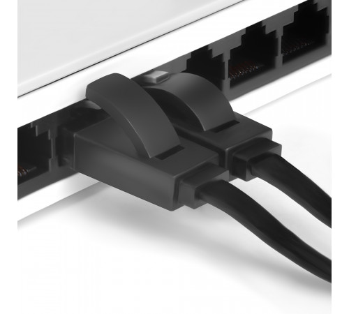 Greenconnect RJ45(m) - RJ45(m) Cat. 6 U/UTP PVC 5м чёрный
