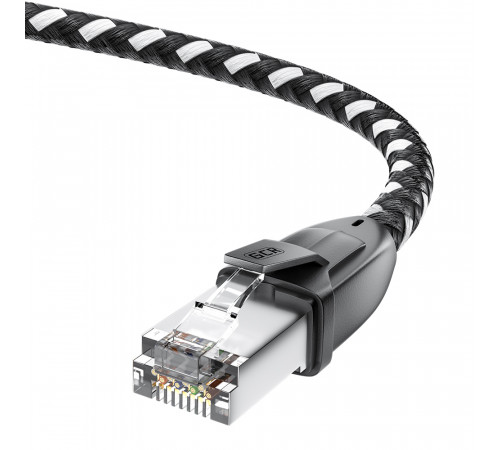 Greenconnect RJ45(m) - RJ45(m) Cat. 6 15м черно-белый