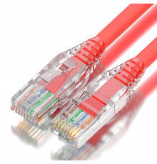 Greenconnect RJ45(m) - RJ45(m) Cat. 5e UTP  0.15м красный