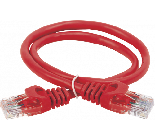 ITK RJ45(m) - RJ45(m) Cat. 5e U/UTP PVC 1м красный