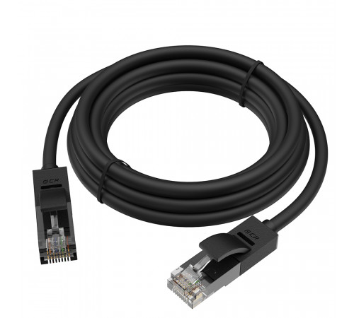 Greenconnect RJ45(m) - RJ45(m) Cat. 5e UTP  4.5м черный