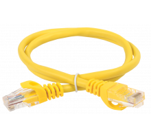 ITK RJ45(m) - RJ45(m) Cat. 5e U/UTP PVC 3м жёлтый