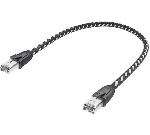 Greenconnect RJ45(m) - RJ45(m) Cat.6 3м черно-белый