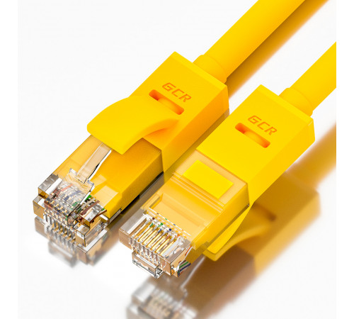 Greenconnect RJ45(m) - RJ45(m) Cat. 5e U/UTP PVC 0.1м жёлтый
