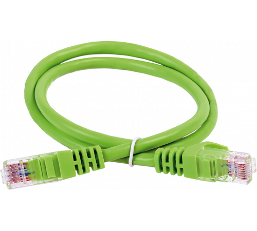 ITK RJ45(m) - RJ45(m) Cat. 5e U/UTP LSZH 0.5м зелёный