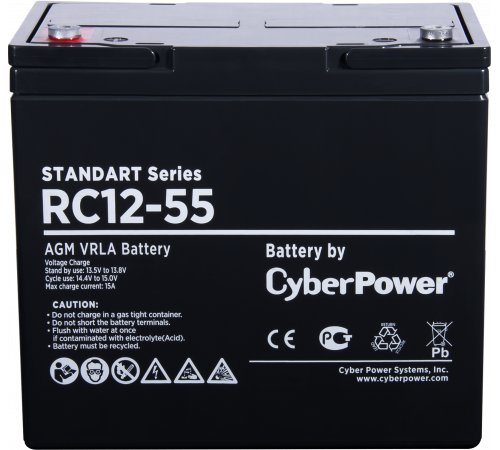Батарея аккумуляторная для ИБП CyberPower Standart series RС 12-55