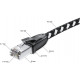 Greenconnect RJ45(m) - RJ45(m) Cat. 6 UTP нейлон 5.0м чёрно-белый