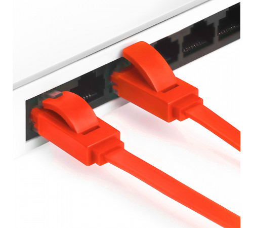 Greenconnect RJ45(m) - RJ45(m) Cat. 6 U/UTP PVC 2м красный