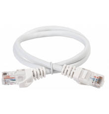 ITK RJ45(m) - RJ45(m) Cat. 5e U/UTP PVC 1м белый