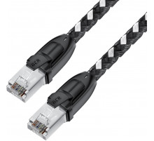 Greenconnect RJ45(m) - RJ45(m) Cat.6 3м черно-белый